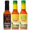 Elijah's Xtreme Mild & Hot Trio - Hot Sauce Variety Pack Includes: Pineapple-Mango Habanero, Fire Roasted Cayenne Pepper, and Ghost Pepper Hot Sauces (3 Bottles)