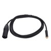 3.5mm Female to 3 Pin XLR Male Cable 24K Gold