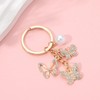 PHAETON 20PCS Crystal Butterfly Keychain Butterfly Shape Key Chain with