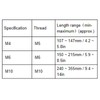 Ratouy Wire Rope Tension, Anti-Rust Turnbuckle for Adjusting Tension (M4)