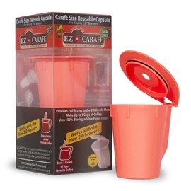 Perfect Pod EZ-Carafe Reusable K-Carafe Pod | Compatible with Keurig 2.0 Coffee Makers such as K200, K250, K350, K450, K500, K550, K575, and Keurig K 2.0 Thermal Carafe