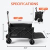 Collapsible Wagon Cart, 330 lbs Capacity, Heavy‑Duty Foldable Utility Wagon