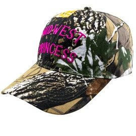TNSWODS Midwest Princess Hat - Midwest Princess Camo Embroidered Hat ，Country Hat for Women Chappell Roan Camouflage Hat