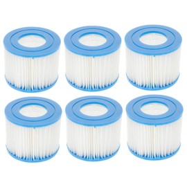 Kisangel 6pcs Pool Filter for Type Vi Pumps Water Cleaning Tool for Easy to Replace Reusable Pet Non-Woven Material Keep Your Pool Clean Filter Changes