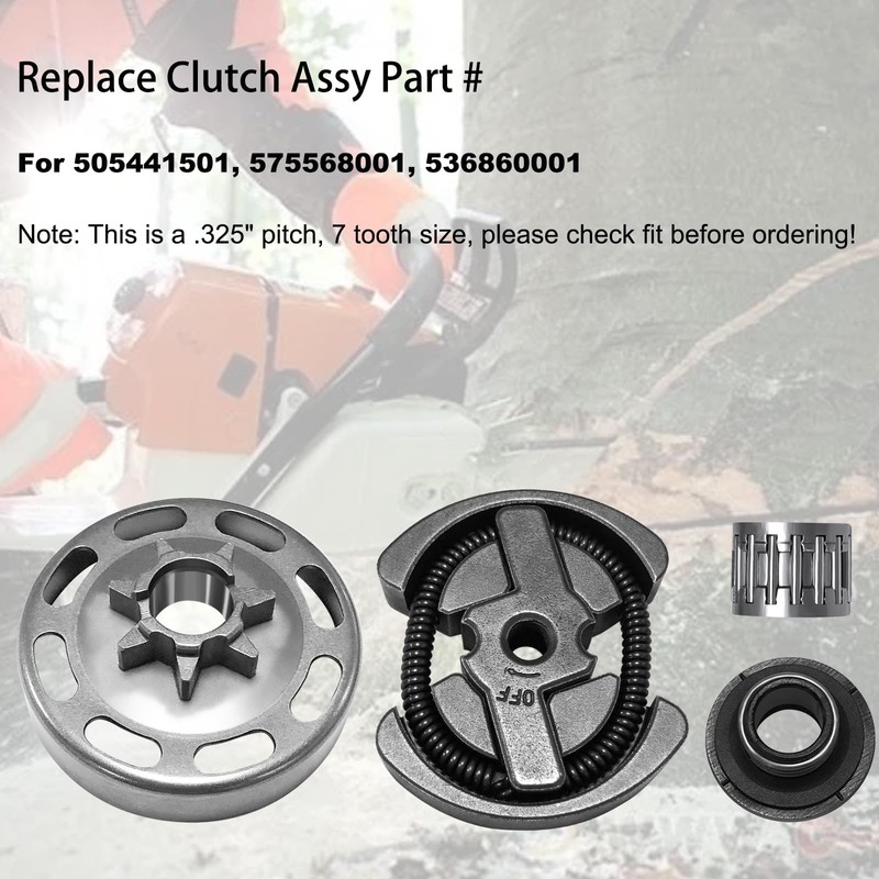 Yutacorex 435 Chainsaw .325" -7T Clutch Drum Bell Rim Sprocket