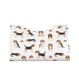 Tissue Case, Beagle, Dog, Cute, Dog Pattern, Tissue Box, Stylish, Pu Leather, Rectangle, Bathroom Storage, Car Tissue Case
