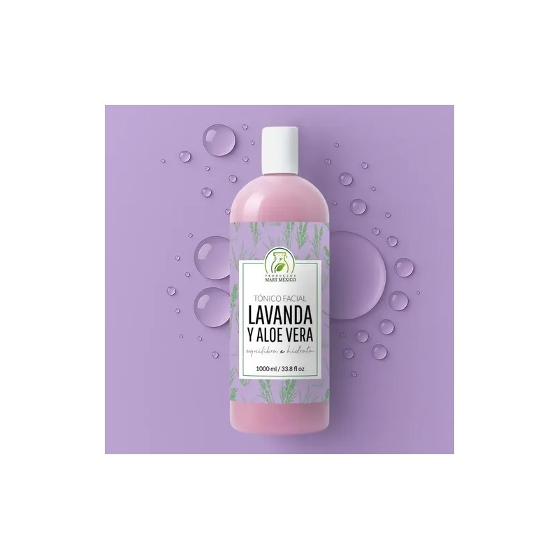 Tónico lavanda & aloe vera 1 L, hidrata y relaja