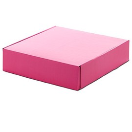Corrugated Tuck Top Box - Hot Pink - 11-1/4" x 8-5/8" x 2-1/4" - Case of 10