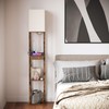 SUNMORY Floor Lamp with Shelves, Modern Dimmable Standing Lamp with