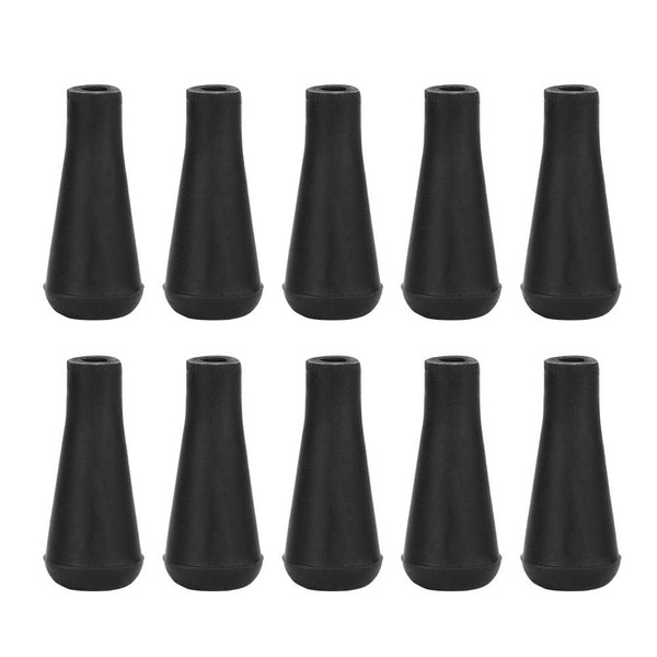 LetCart Soft Rubber Arrowhead-Archery Replacement Broadhead for Sports Shooting Practice 10PCS(8mm-Black)