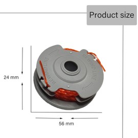 Dcszgzw Trimmer Line Spools,Strimmer Spool,2 Pcs Double Autofeed Spools Replacement Compatible for Flymo FLY021 Grass Cutter Trimmer