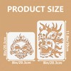13Pcs Halloween Stencils, Skull Stencils for Halloween Decor
