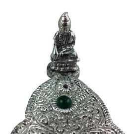 Thai Buddha Metal Leaf Incense Boat - Incense Holder - Stick Burner - Medium