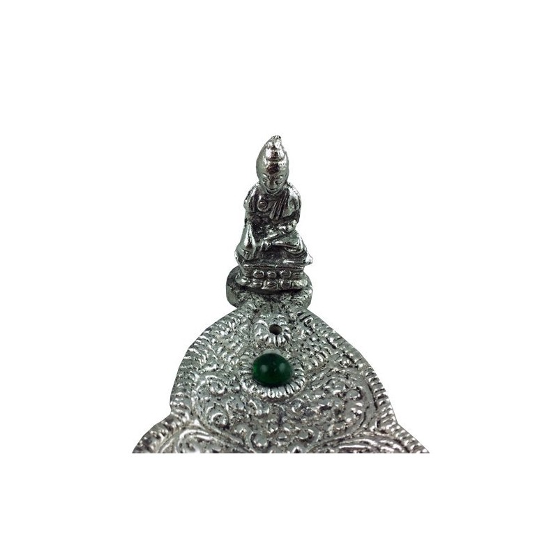 Thai Buddha Metal Leaf Incense Boat - Incense Holder -