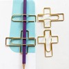 Golden Cross Shaped Pen Clips - 10 Pack, Pen Clip