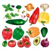 Sunnywall Wall Sticker Kitchen Enjoyment 21 Vegetables Watercolour Motifs