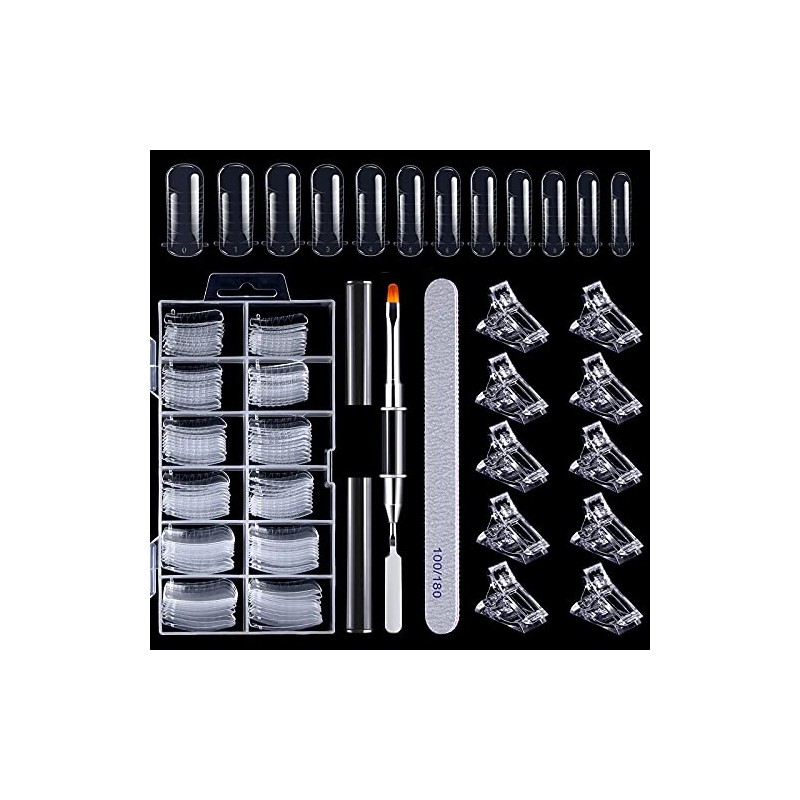Dual Nail Forms Set, 120pcs Dual Forms Nails with 10pcs