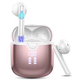 Donerton Wireless Earbuds, Bluetooth 5.4 Headphones with 4 ENC Noise Cancelling Microphone, Ear buds IP7 Waterproof