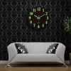 Wooden Luminous Wall Clock, Wall Clock, Silent, Automatic Glow in