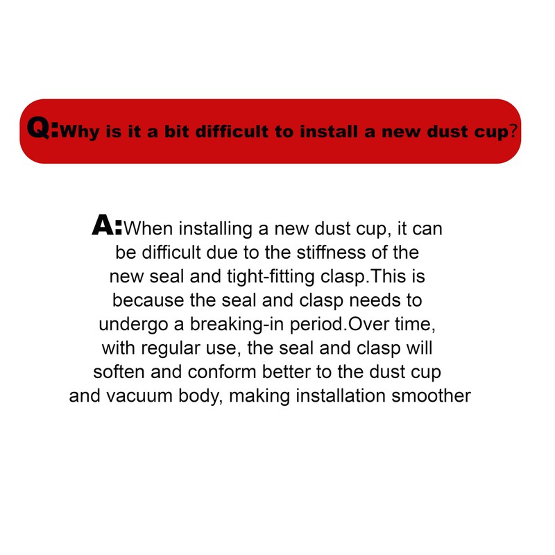 Upgraded 7.72in Large Dust Bin and Filter Replacement for Dyson