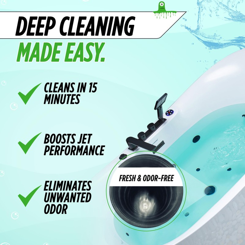 Oh Yuk Jetted Tub Cleaner for Jet Tubs, Bathtubs, Whirlpools,