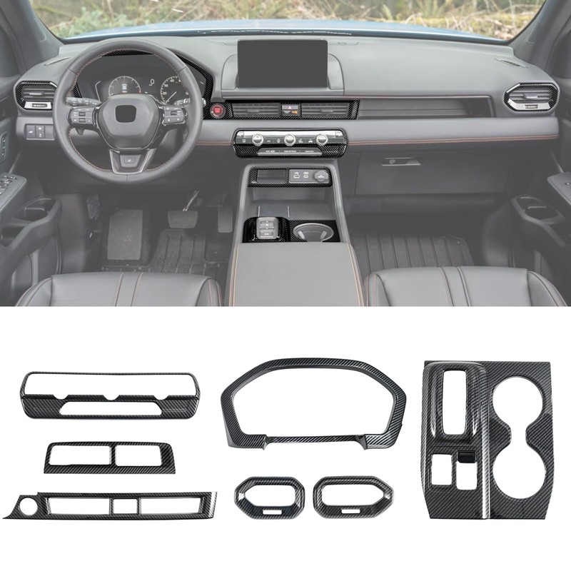 Center Console Gear Shift Panel Cover Trim Compatible with Honda