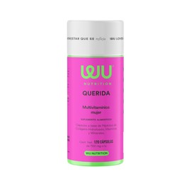 WU Nutrition QUERIDA Multivitamínico para Mujer | Complejo B, C, D3 y E | Con Colágeno, Biotina, Ácido Fólico, Magnesio y Hierro | 120 Cápsulas | Fórmula con 20 Ingredientes | 2 meses de consumo