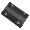 Leather Workshop Sato, Genuine Leather, Slim Coin, Coin Purse, Black,