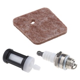 Be In Your Mind Air Fuel Filter Spark Plug Kit 4140-124-2800 Compatible with Stihl FS38 FS45 FS46 FS55 HS45 FC55 Lawn Mower Replacement Parts