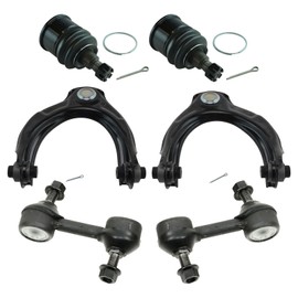 TRQ Front Suspension Kit Ball Joint Control Arm with Ball Joint Sway Bar Stabilizer Link Compatible with 2009-2014 Acura TSX 2008-2012 Honda Accord