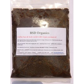 BSD Organics Coffee face & body scrub with virgin coconut oil - 100 gms