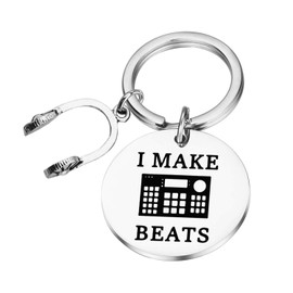 Lywjyb Birdgot DJ Gifts Dj Music Lover Gifts Music Player Gift Turntablists Gift I MAKE BEATS Keychain (I MAKE BEATS CA)