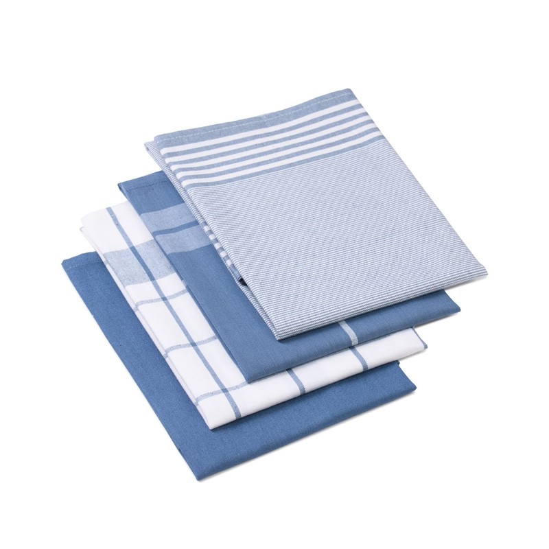 Gözze - Set of 4 Tea Towels, 100% Jacquard Cotton,