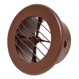 Valterra A10-3347VP Rotating Heating and A/C Register - 4" ID x 5-3/8" OD, Brown