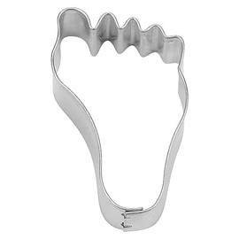 Staedter Tinplate Foot Cookie Cutter, Silver, 14 x 3 cm