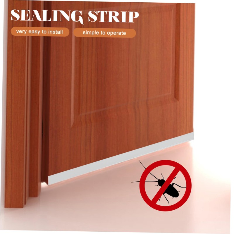 Gadpiparty Door Bottom Windproof Seal Strip for Soundproofing Flexible Draft