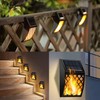 Dynaming Solar Flame Wall Lights Outdoor, 8 Pack Solar Powered