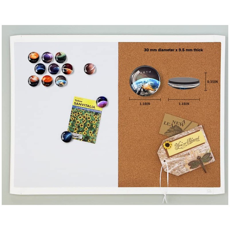 Gremart Planet Magnets for Fridge Whiteboard Decorative Locker Glass 12