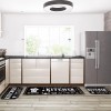Sinmoe 3 Pcs Kitchen Rug Set Non Skid Thick Black