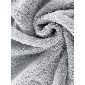 herzbach home Premium Hand Towels 50 x 100 cm Set of 2 (Silver Grey) - High Quality, Soft & Absorbent Towels in Best Quality - 100% Natural Cotton