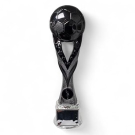 Trophy Monster Black and Silver Modern Football Award Superb Value | for Clubs, Schools & Presentations | 270mm