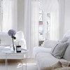Voile Curtains in Linen Look, Transparent for Living Room, Bedroom,