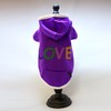 Alphadog Series Love Glitter Hooded (Hoody) T-Shirt with Pocket for