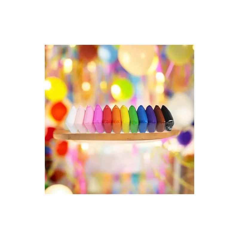 Foami Moldeable Plastilina Arcilla Manualidades 36 Piezas Blanco