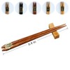 HuaLan Japanese Natural Wood Chopsticks Set, Reusable Classic Style Chopsticks