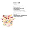 Dog Fruit Print Shirt Breathable Cool Fashionable Cute Pet Clothes