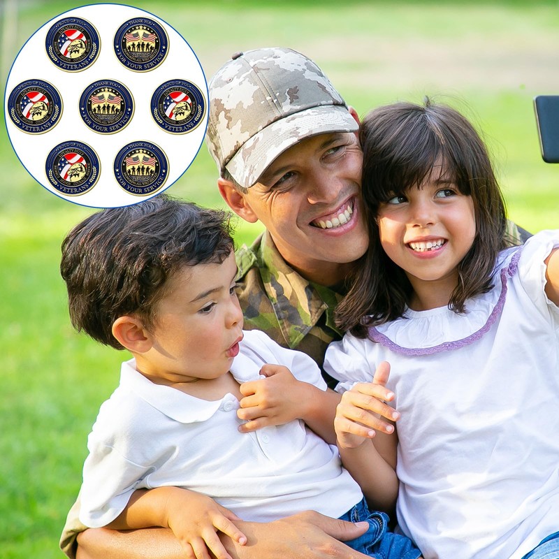 Landical Bulk 40 Pcs Military Challenge Coins Thank You for