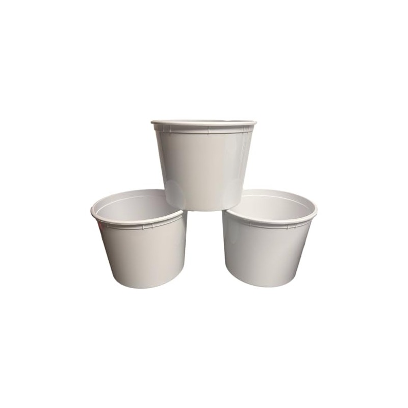 TALISMAN White Offering, Donation, Ice Buckets, 160 Ounces, Pack 3,
