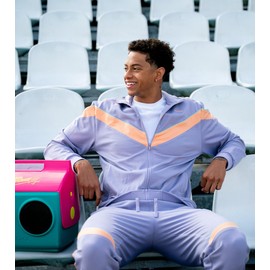 Sporti x Shaine Casas Very Peri Team Tracksuit Zip-Up Jacket - Very Peri - X-Large