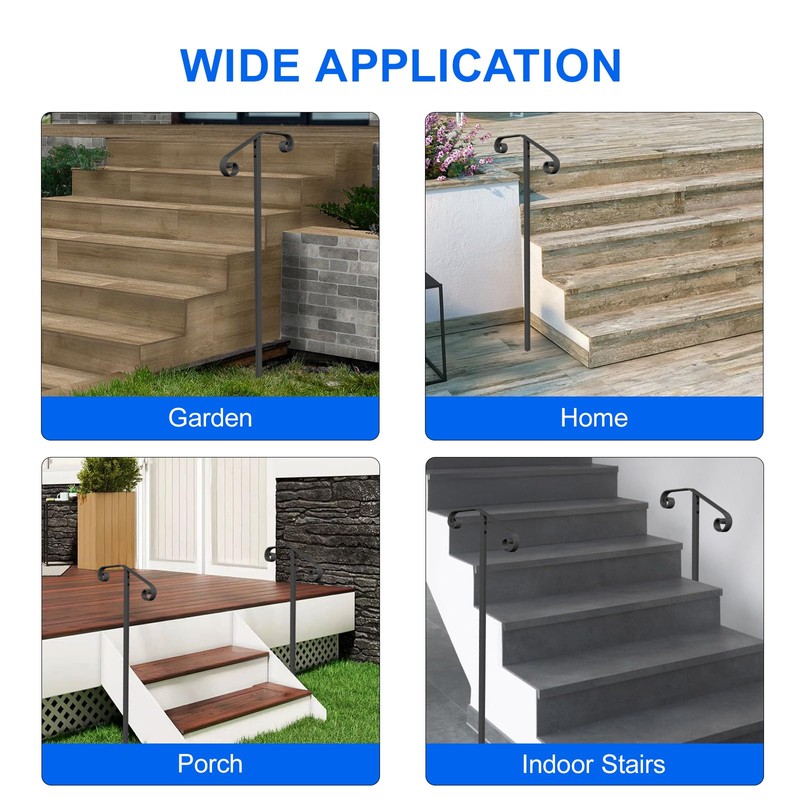 handrails for Outdoor Steps Single Post Handrails for Outdoor Steps